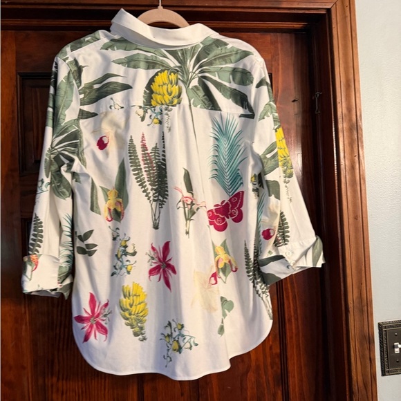 Chico's White and Yellow Floral Top - Picture 2 of 3